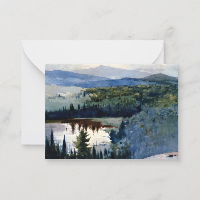Homer - Indian Village, Adirondacks Card (Front)