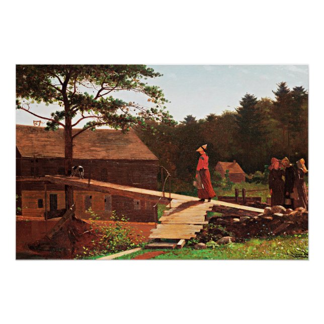 Homer - Old Mill, famous painting, Poster (Front)