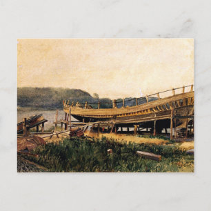 Homer - Shipbuilding, Ipswich Postcard