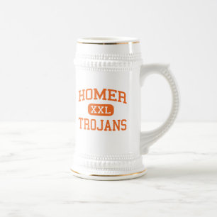 Homer - Trojans - High School - Homer Michigan Beer Stein