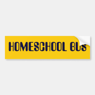 HOMESCHOOL BUS bumper sticker