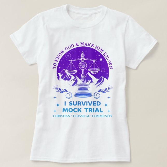 Homeschool CC Tutor To Know God and Make Him Known T-Shirt (Design Front)