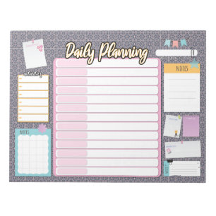 HOMESCHOOL DAILY PLANNER notepad