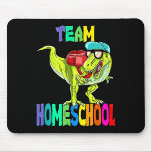 Homeschool Dinosaur T Rex Back To School Mouse Pad