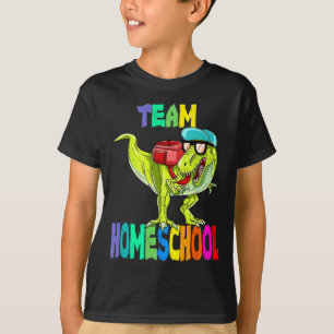 Homeschool Dinosaur T Rex Back To School  T-Shirt