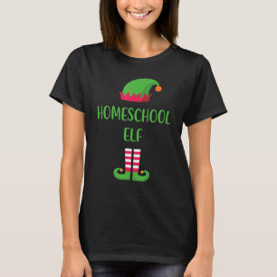 Homeschool Elf Christmas Family Matching Group  Xm T-Shirt