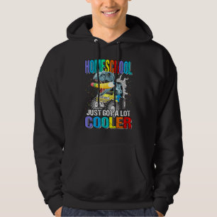 Homeschool Just Got A Lot Cooler Monster Truck Din Hoodie