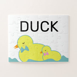 Homeschool Learning D Duck Mom Baby Jigsaw Puzzle