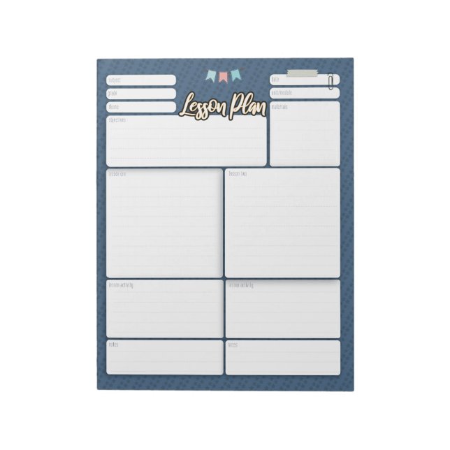 HOMESCHOOL LESSON PLAN 2 notepad (Rotated)