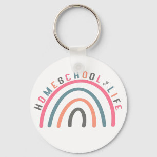 Homeschool Life Rainbow Keychain