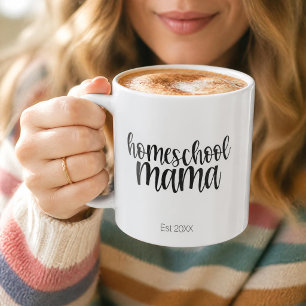 Homeschool Mama Est Personalized Date Coffee Mug