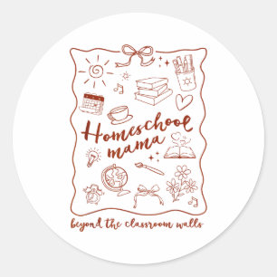 Homeschool Mama Homeschooling Beyond The Clroom Wa Classic Round Sticker