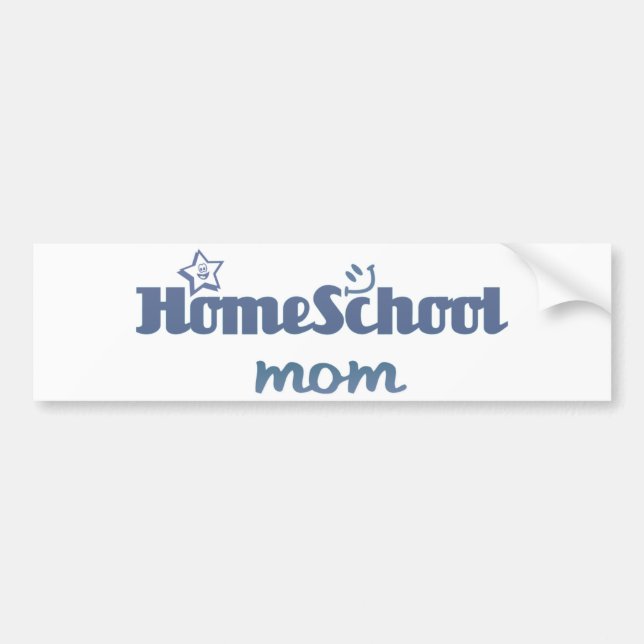 Homeschool Mom Bumper Sticker (Front)