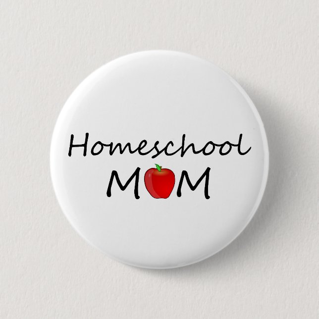 Homeschool Mom Button (Front)