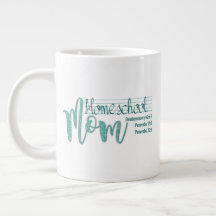 "Homeschool Mom" JUMBO Mug w/Spurgeon Quote