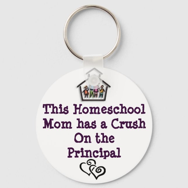 Homeschool Mom Keychain (Front)