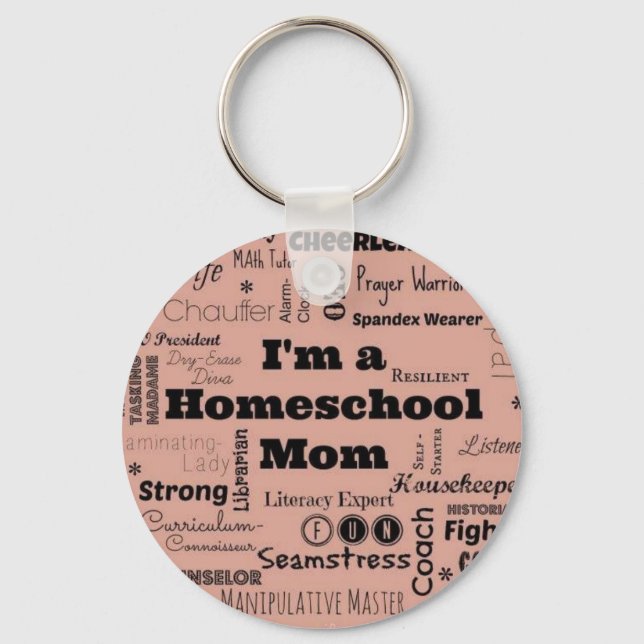 Homeschool Mom Keychain (Front)