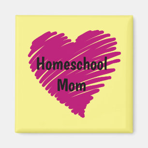 Homeschool Mom Square Magnet