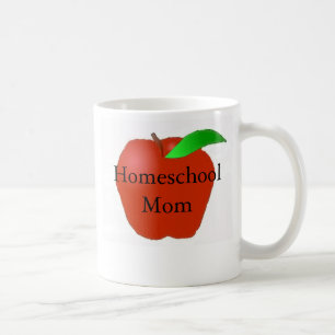 Homeschool Mom with Apple Coffee Mug