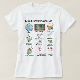 Homeschool Motto Christian Homeschool Teacher T-Shirt