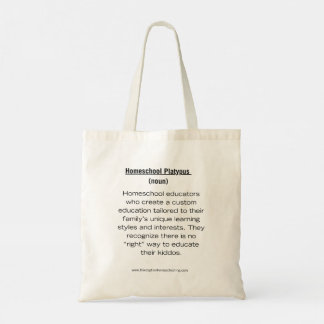 Homeschool Platypus Tote