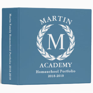 Homeschool Portfolio Binder Organizer, personalize