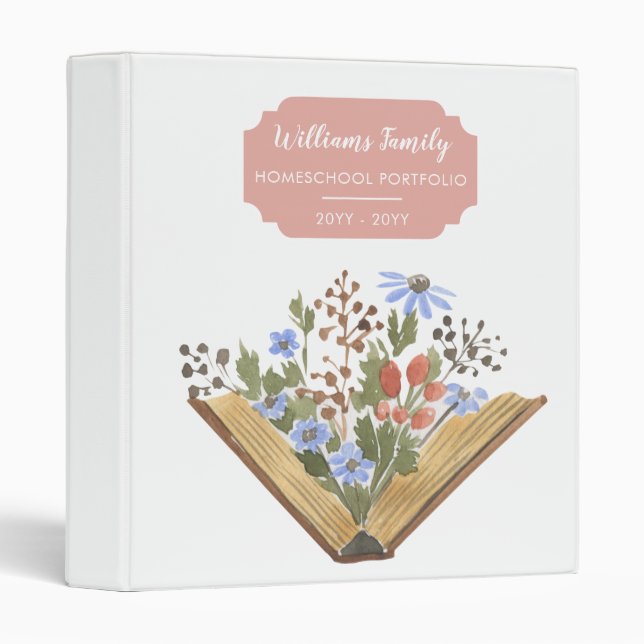 Homeschool Portfolio Organization  Binder (Front/Spine)