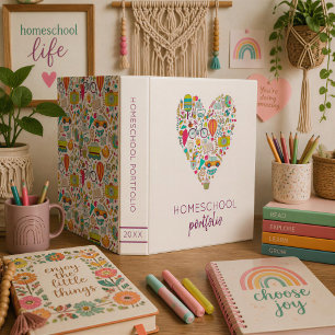 Homeschool Portfolio Organizer And Notebooking Binder