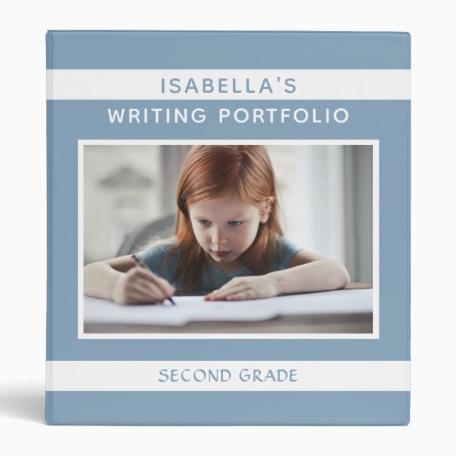 Homeschool Portfolio Writing, School Custom Binder (Front)