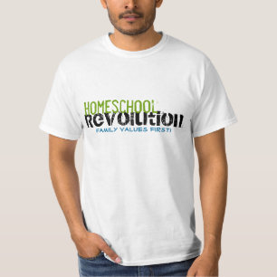 Homeschool Revolution - Family Values First! Mens T-Shirt