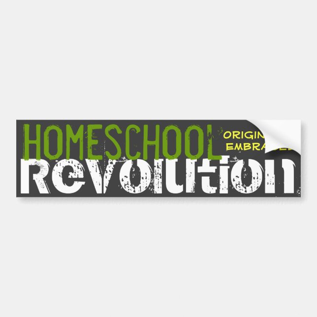 Homeschool Revolution - Originality Embraced Bumper Sticker (Front)