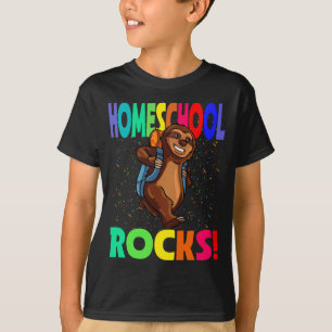 Homeschool Rocks Sloth Back To School T-Shirt