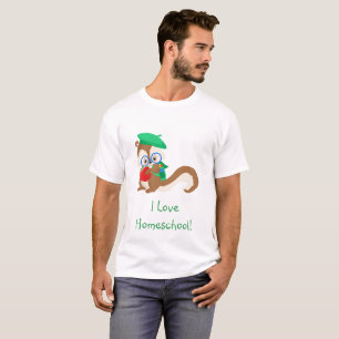 Homeschool Squirrel T-Shirt