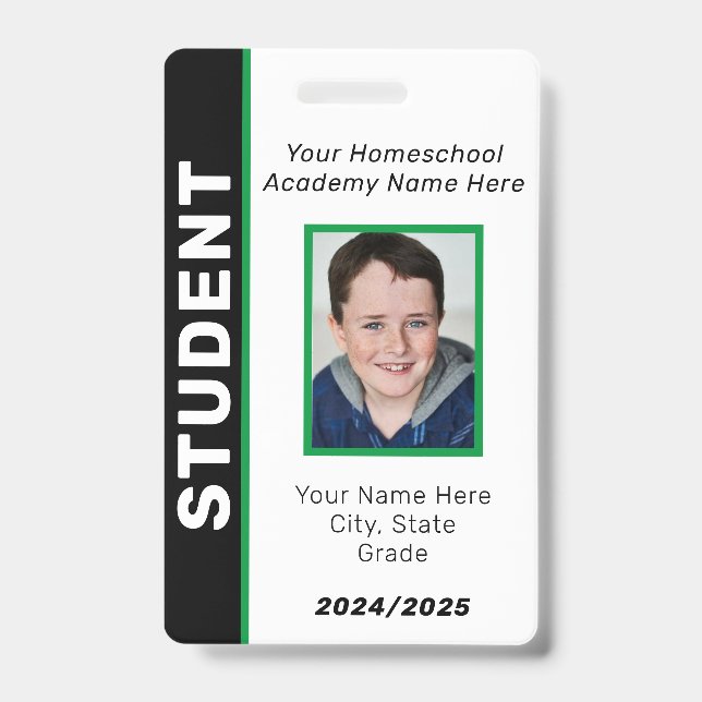 Homeschool Student ID Badge (Front)