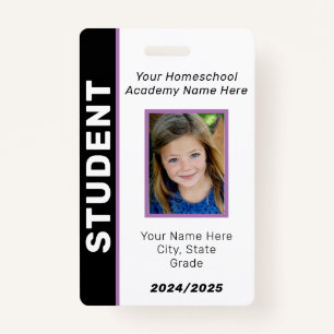 Homeschool Student ID Badge
