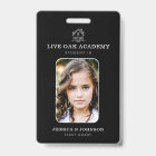 Homeschool Student ID Badge | Minimalist Black