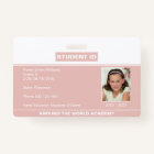 Homeschool Student ID Badge Rose Gold