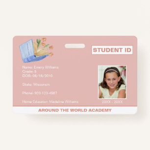 Homeschool Student ID Book Design Badge
