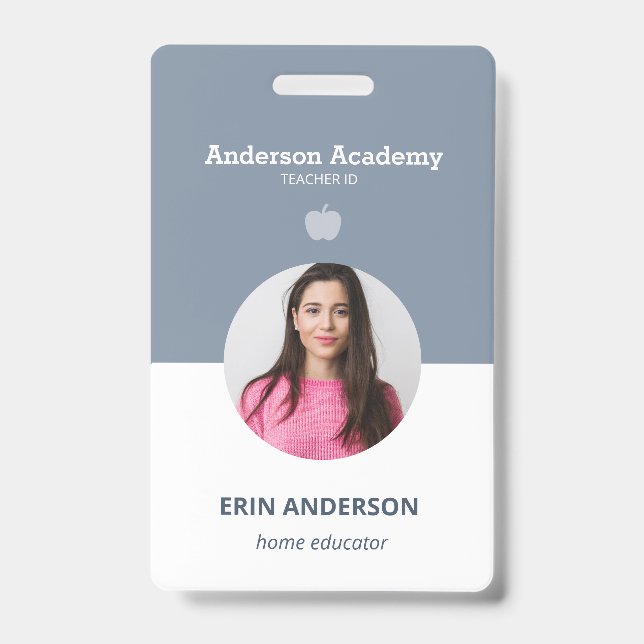 Homeschool Student or Teacher Parent Photo ID Badge (Front)