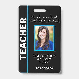 Homeschool Teacher ID Badge