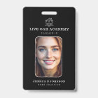 Homeschool Teacher ID Badge | Minimalist Black