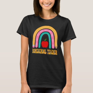 Homeschool Teacher Rainbow Cute Back To School App T-Shirt