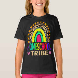 Homeschool Tribe Rainbow Leopard Back To School T-Shirt