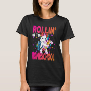 Homeschool Unicorn Back to School First Day of Sch T-Shirt