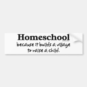 Homeschool Village Bumper Sticker