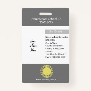 Homeschooling Unschooling Private Student Badge