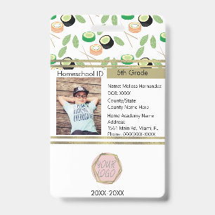 Homeschooling Unschooling Private Student Sushi Badge