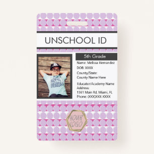 Homeschooling Unschooling Student Pattern Badge