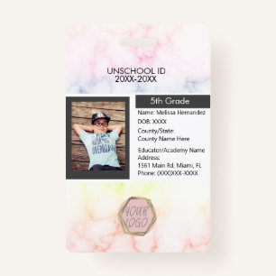 Homeschooling Unschooling Student Rainbow Badge