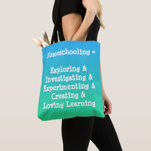 Homeschooling Words Tote Bag